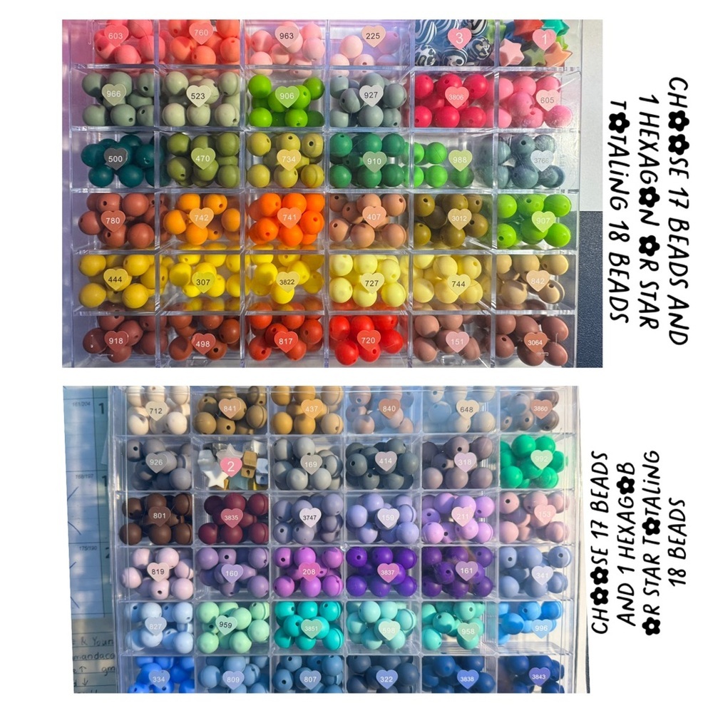 Custom Keychain Walkthrough - Choose your Beads, Keychain, Pompom, and Charms! - Picture 5 of 7